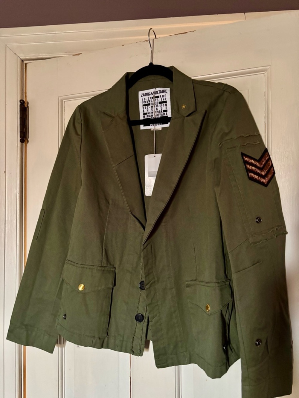 NWT Zadig and Voltaire Virginia Grunge jacket - Picture 3 of 14